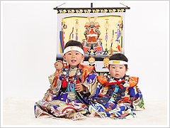 初節句(桃の節句・端午の節句)記念写真のサンプル1